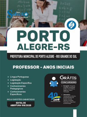 Apostila Prefeitura de Porto Alegre - RS 2025 - Professor - Anos Iniciais - Imagem 3