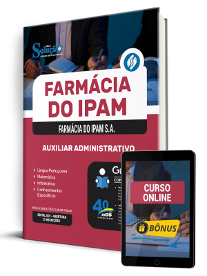 Apostila Farmácia do IPAM 2025 - Auxiliar Administrativo - Imagem 1