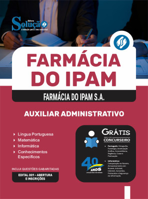Apostila Farmácia do IPAM 2025 - Auxiliar Administrativo - Imagem 3