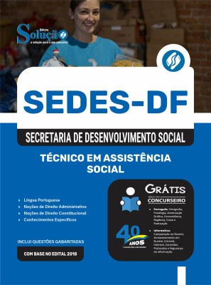 Apostila SEDES-DF 2025 - Técnico em Assistência Social - Imagem 3