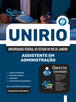 Apostila UNIRIO 2025 - Assistente em Administração - Imagem 3