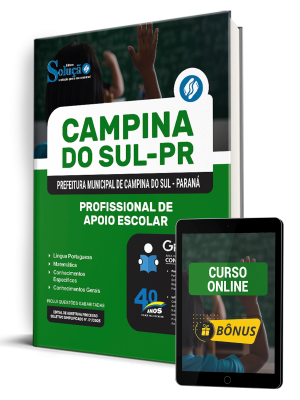 Apostila Prefeitura de Campina Grande do Sul-PR 2025 - Profissional de Apoio Escolar - Imagem 1