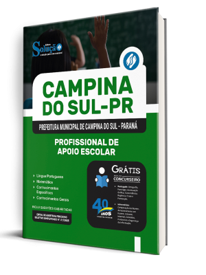Apostila Prefeitura de Campina Grande do Sul-PR 2025 - Profissional de Apoio Escolar - Imagem 2