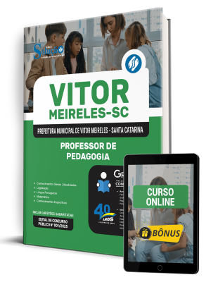 Apostila Prefeitura de Vitor Meireles-SC 2025 - Professor de Pedagogia - Imagem 1