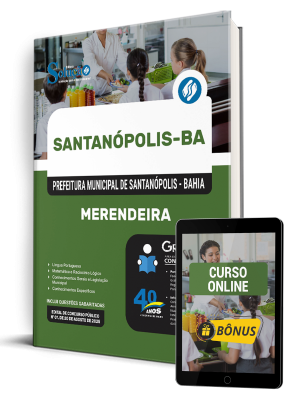 Apostila Prefeitura de Santanópolis-BA 2025 - Merendeira - Imagem 1