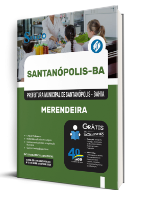 Apostila Prefeitura de Santanópolis-BA 2025 - Merendeira - Imagem 2