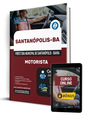 Apostila Prefeitura de Santanópolis-BA 2025 - Motorista - Imagem 1