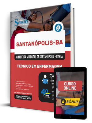 Apostila Prefeitura de Santanópolis-BA 2025 - Técnico em Enfermagem - Imagem 1