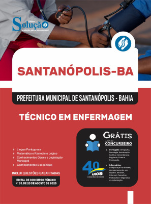 Apostila Prefeitura de Santanópolis-BA 2025 - Técnico em Enfermagem - Imagem 3