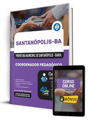 Apostila Prefeitura de Santanópolis-BA 2025 - Coordenador Pedagógico - Imagem 1