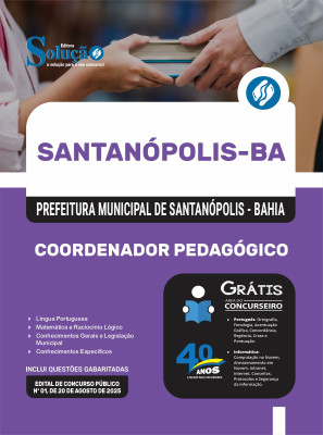 Apostila Prefeitura de Santanópolis-BA 2025 - Coordenador Pedagógico - Imagem 3