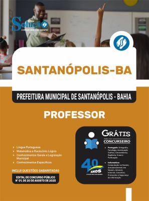 Apostila Prefeitura de Santanópolis-BA 2025 - Professor - Imagem 3
