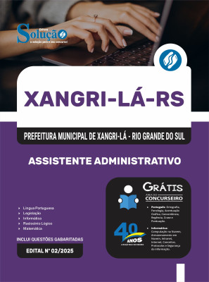 Apostila Prefeitura de Xangri-Lá-RS 2025 - Assistente Administrativo - Imagem 3