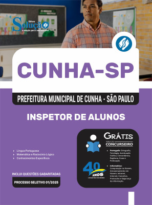 Apostila Prefeitura de Cunha-SP 2025 - Inspetor de Alunos - Imagem 3