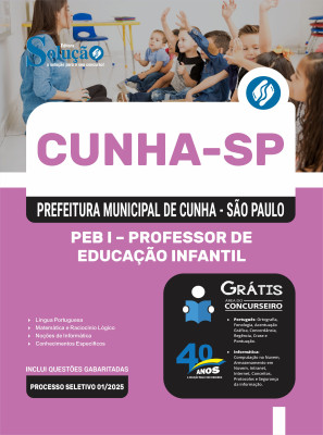 Apostila Prefeitura de Cunha-SP 2025 - PEB I - Professor de Educação Infantil - Imagem 3