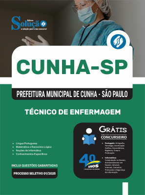 Apostila Prefeitura de Cunha-SP 2025 - Técnico de Enfermagem - Imagem 3