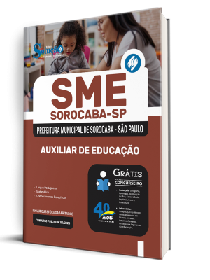 Apostila Prefeitura de Sorocaba - SP 2025 - Auxiliar de Educação - Imagem 2