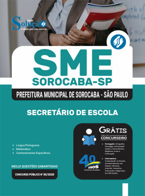 Apostila Prefeitura de Sorocaba - SP 2025 - Secretário de Escola - Imagem 3