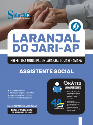 Apostila Prefeitura de Laranjal do Jari-AP 2025 - Assistente Social - Imagem 3