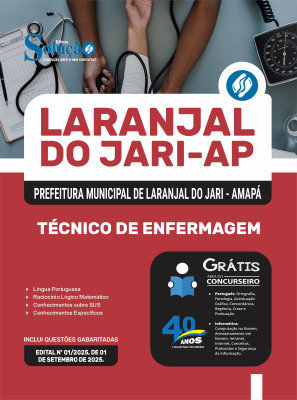 Apostila Prefeitura de Laranjal do Jari-AP 2025 - Técnico de Enfermagem - Imagem 3