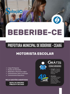 Apostila Prefeitura de Beberibe-CE 2025 - Motorista Escolar - Imagem 3