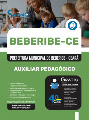 Apostila Prefeitura de Beberibe-CE 2025 - Auxiliar Pedagógico - Imagem 3