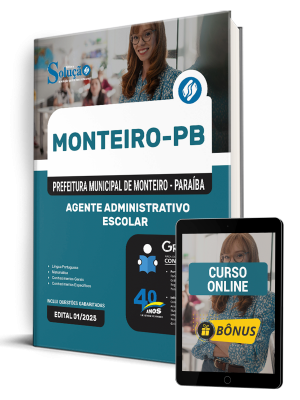 Apostila Prefeitura de Monteiro-PB 2025 - Agente Administrativo Escolar - Imagem 1