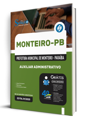 Apostila Prefeitura de Monteiro-PB 2025 - Auxiliar Administrativo - Imagem 2