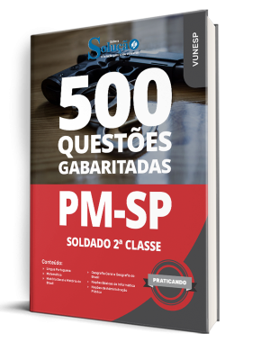 Caderno de Questões PM-SP - Soldado PM - 2ª Classe - 500 Questões Gabaritadas - Imagem 1