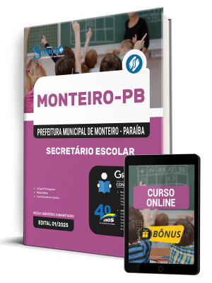 Apostila Prefeitura de Monteiro-PB 2025 - Secretário Escolar - Imagem 1