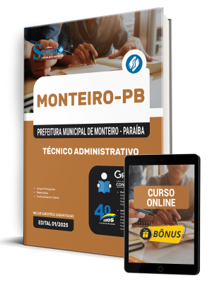 Apostila Prefeitura de Monteiro-PB 2025 - Técnico Administrativo - Imagem 1