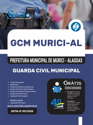 Apostila Prefeitura de Murici-AL 2025 - Guarda Municipal - Imagem 3