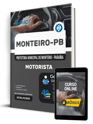 Apostila Prefeitura de Monteiro-PB 2025 - Motorista - Imagem 1
