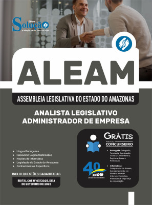Apostila ALEAM 2025 - Analista Legislativo - Administrador de Empresa - Imagem 3
