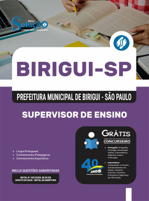 Apostila Prefeitura de Birigui - SP 2025 - Supervisor de Ensino - Imagem 3