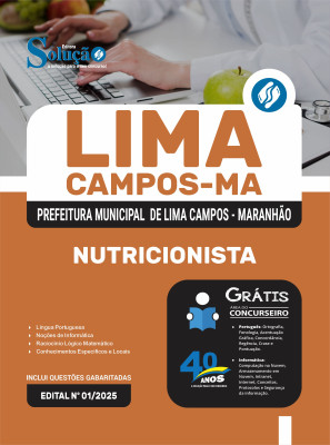 Apostila Prefeitura de Lima Campos-MA 2025 - Nutricionista - Imagem 3