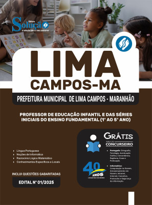 Apostila Prefeitura de Lima Campos-MA 2025 - Professor de Educação Infantil e das Séries Iniciais do Ensino Fundamental (1º ao 5º ano) - Imagem 3