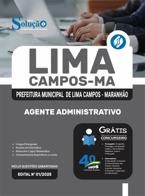 Apostila Prefeitura de Lima Campos-MA 2025 - Agente Administrativo - Imagem 3