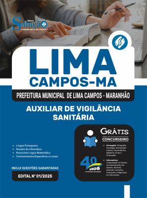 Apostila Prefeitura de Lima Campos-MA 2025 - Auxiliar de Vigilância Sanitária - Imagem 3