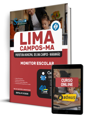 Apostila Prefeitura de Lima Campos-MA 2025 - Monitor Escolar - Imagem 1
