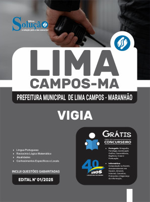 Apostila Prefeitura de Lima Campos-MA 2025 - Vigia - Imagem 3