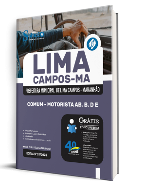 Apostila Prefeitura de Lima Campos-MA 2025 - Comum - Motorista AB, B, D e E - Imagem 2