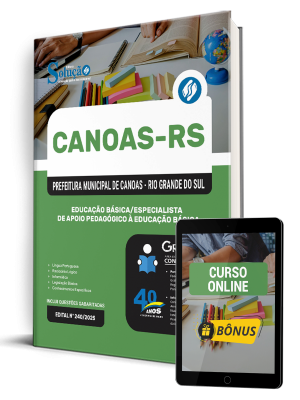 Apostila Prefeitura de Canoas-RS 2025 - Especialista de Educação Básica/Especialista de Apoio Pedagógico à Educação Básica - Imagem 1