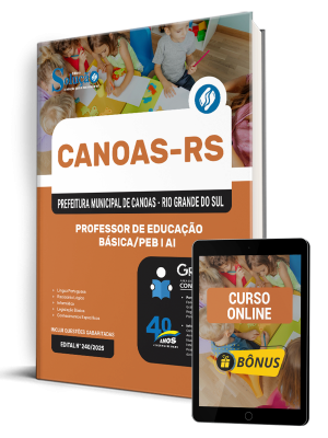 Apostila Prefeitura de Canoas-RS 2025 - Professor de Educação Básica/PEB I AI - Imagem 1