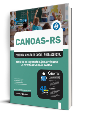 Apostila Prefeitura de Canoas-RS 2025 - Técnico de Educação Básica/Técnico de Apoio à Educação Básica - Imagem 2