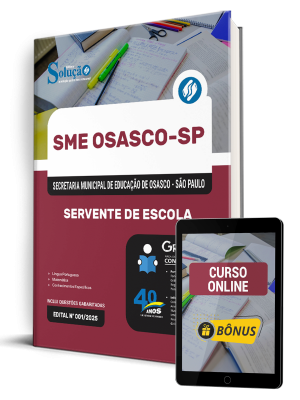 Apostila SME-Osasco-SP 2025 - Servente de Escola - Imagem 1