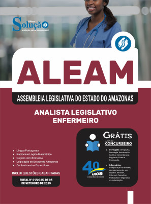 Apostila ALEAM 2025 - Analista Legislativo - Enfermeiro - Imagem 3