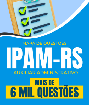 Mapa de Questões Online - IPAM-RS - Auxiliar Administrativo - 6 Mil Questões - Imagem 1