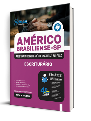 Apostila Prefeitura de Américo Brasiliense - SP 2025 - Escriturário - Imagem 2