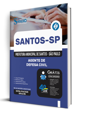 Apostila Prefeitura de Santos - SP 2025 - Agente de Defesa Civil - Imagem 2